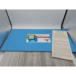Vintage 1961 Monopoly Replacement Parts  Board Game Board And Instructions